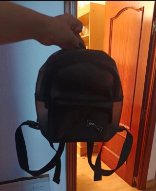 Mochila Adidas Negra/Gris Pequeña