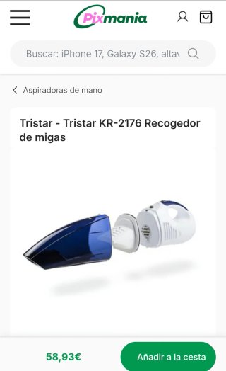 Aspirador Tristar KR-2176, como nuevo