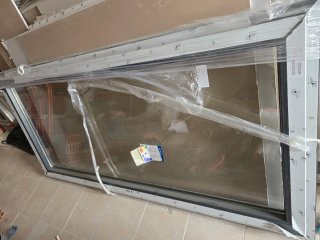 Balconera PVC gris forja