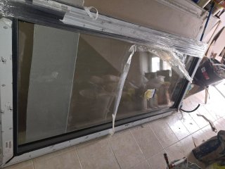 Balconera PVC gris forja