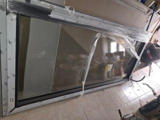 Balconera PVC gris forja