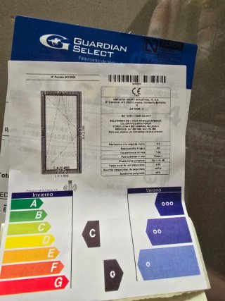 Balconera PVC gris forja