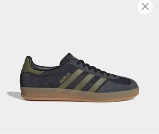 Adidas Gazelle Hombre Talla 42 Gris/Verde