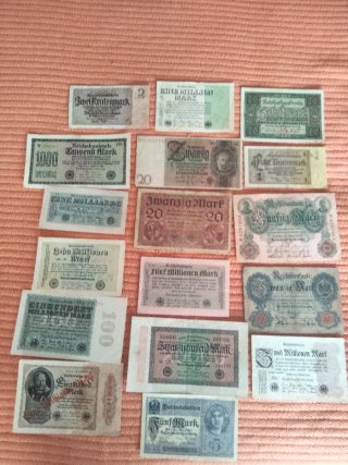 Lote 17 Billetes Antiguos Alemania