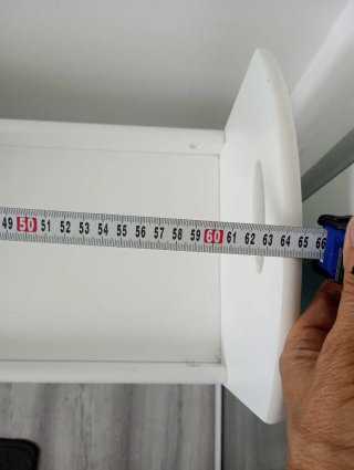 Estantería auxiliar blanca 75 alto,65 ancho,26 fon