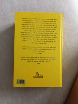 El mundo de Sofía novela sobre la historia de l...