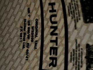 Botas de agua Hunter negras originales