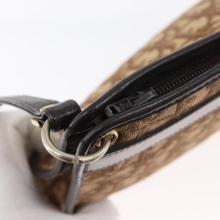 Christian Dior Trotter Canvas Shoulder Bag Beige