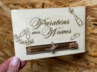Suporte para Dinheiro Prenda de Casamento