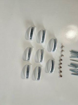 Pack 8 soportes balda cristal