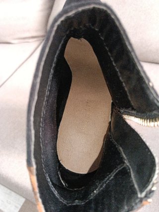 Botines de cuña con estampado de leopardo