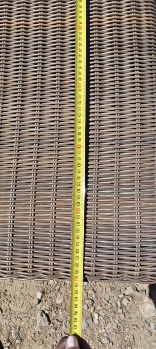 Nuovo ampio tavolino da giardino in rattan