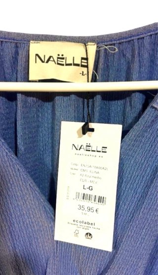 * Talla L. Blusa manga larga NAËLLE