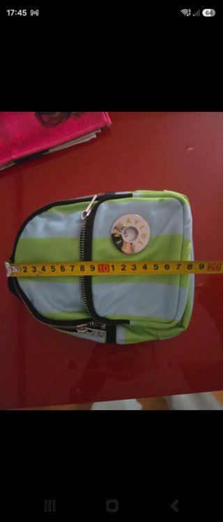 Mochila Bimba y Lola rayas azul y verde