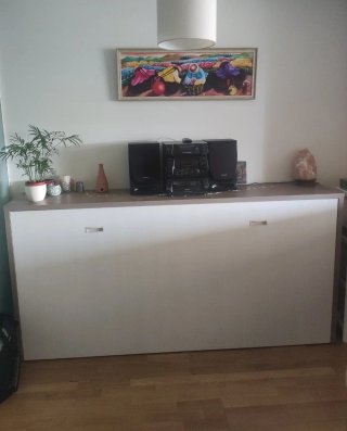 Cama Abatible Horizontal 90x190cm