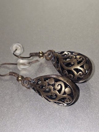 Pendientes Filigrana Bronce con forma lagrima
