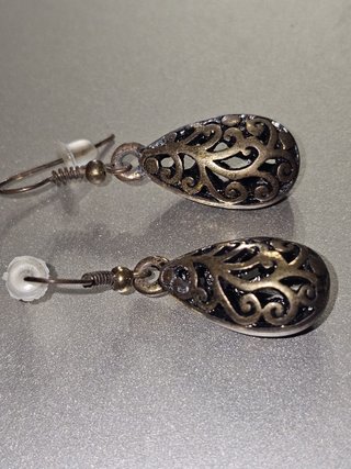 Pendientes Filigrana Bronce con forma lagrima