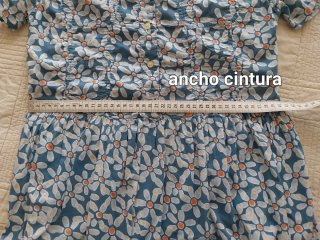 VESTIDO OILILY TALLA 36 FLORES