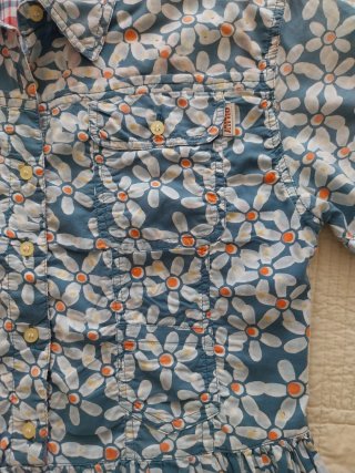 VESTIDO OILILY TALLA 36 FLORES