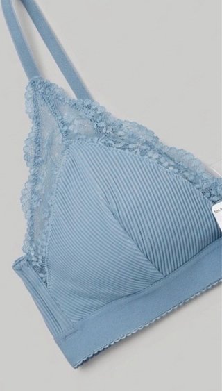 Sujetador Tezenis 80B azul cielo encaje