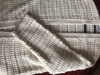 Chaqueta de punto Zara blanca talla única