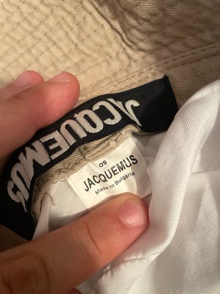 Jacquemus Bob Hat Beige Cotone Taglia Unica y2k