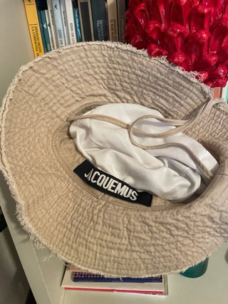 Jacquemus Bob Hat Beige Cotone Taglia Unica y2k