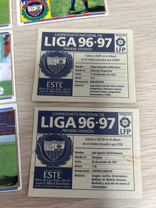 Lote 20 cromos C.F. Extremadura Liga 96/97
