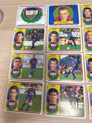 Lote 20 cromos C.F. Extremadura Liga 96/97