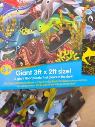 Puzzle Gigante Glow in the Dark Sea Life