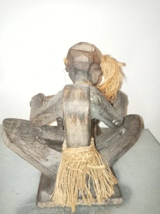 Figuras africanas vintage - Tótem y Tamborilero