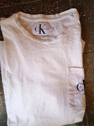 Maglietta Calvin Klein Jeans bianca taglia M