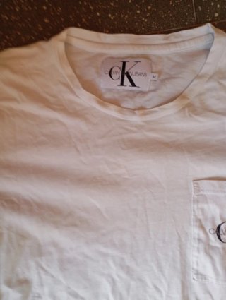 Maglietta Calvin Klein Jeans bianca taglia M