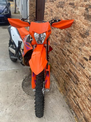 KTM 350 Enduro/Motocross Naranja/Blanco
