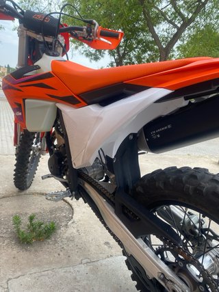 KTM 350 Enduro/Motocross Naranja/Blanco