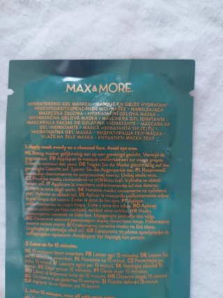 Maschera viso Gold Jelly Max & More