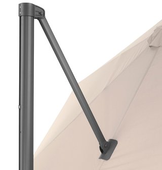 NUEVAS. Pack Pie + sombrilla excéntrica diám. 3m