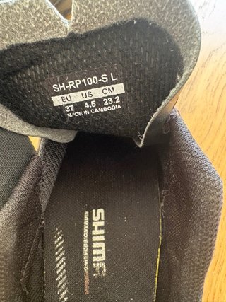 Zapatillas Ciclismo Shimano RP1 Negras talla 37