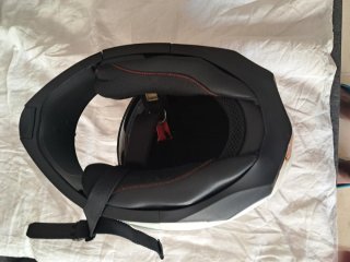 Casco de moto blanco COURSE. Talla M (57-58).