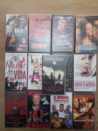 Lote 13 Películas VHS Acción, Comedia, Terror