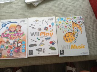 Juegos Wii: Baby-sitter Party, Wii Play, Wii Music