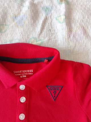 Maglietta neonato Guess 6/9 mesi rossa