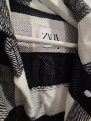 Sobrecamisa Zara cuadros M