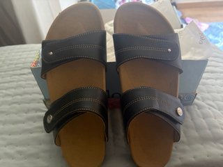 Sandalias JOYA Talla 40 Negras y Marrones