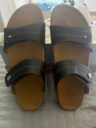 Sandalias JOYA Talla 40 Negras y Marrones