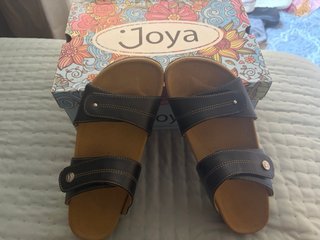 Sandalias JOYA Talla 40 Negras y Marrones