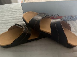 Sandalias JOYA Talla 40 Negras y Marrones