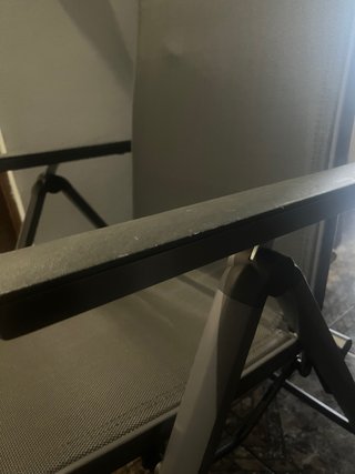 Tumbona plegable gris