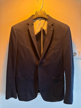 Americana punto Zara Man azul