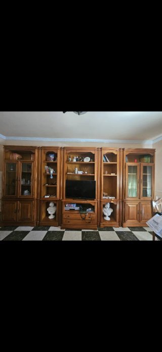 Mueble de salón modular de madera